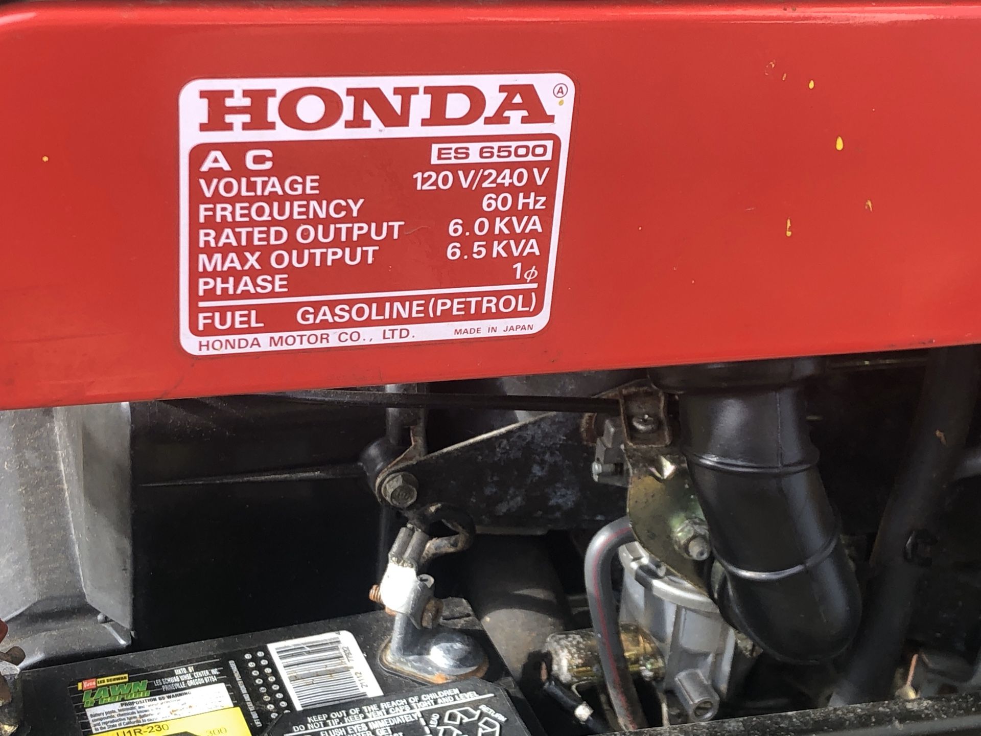 HONDA es6500 Generator for Sale in Gig Harbor, WA OfferUp