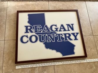 Framed Reagan Campaign Poster
