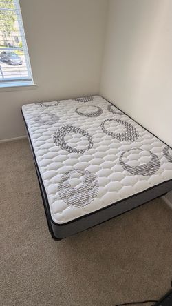 Full size Mattress, Boxspring and Frame