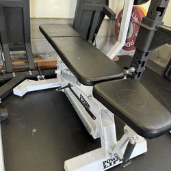 Power Lift Adjustable Weight Bench 