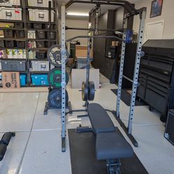 Home gym Workout Fitness Equipment REP (Rack, Plates, Bar, and Bench)