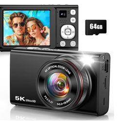 🔥Brand New，🎁5K 96MP Digital Camera 
