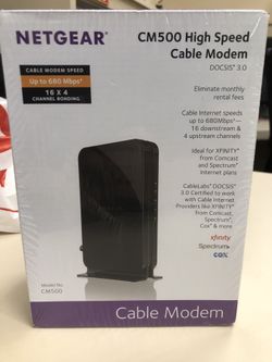 Netgear Cm500v High Speed Docsis 3 0 Cable Modem Cm500v 100nas For Sale In La Verne Ca Offerup Netgear Cm500v High Speed Docsis 3 0 Cable Modem Cm500v 100nas For Sale In La Verne Ca Offerup