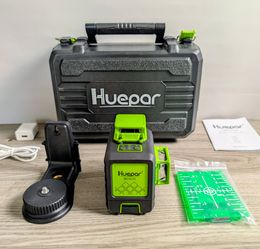 HUEPAR Laser Level 360 Self Leveling, 3x360° Best Green Line Laser Leveler
Rechargeable