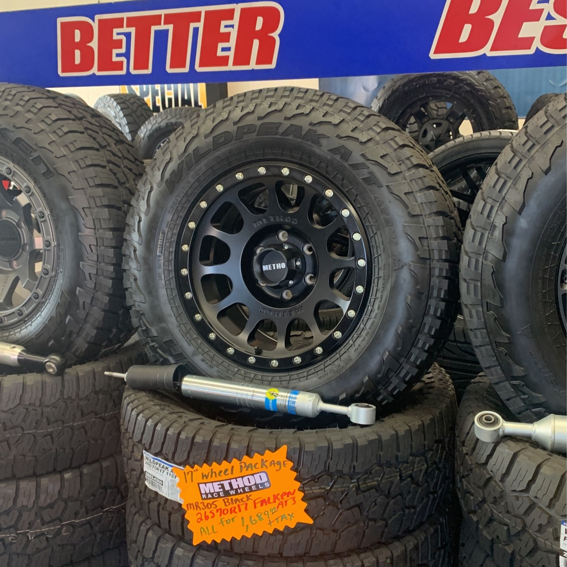17 inch Method NV 305 wheels with Falken tires 265/70r17