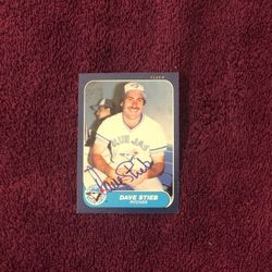 Dave Stieb Hand Signed Autograph Baseball Card Genuine Toronto Blue Jays