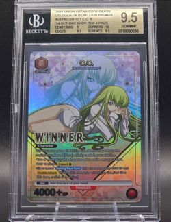 Union Arena TCG Code Geass C.C. Winner Promo 077 Graded Slab