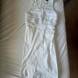 White Armani Work Dress