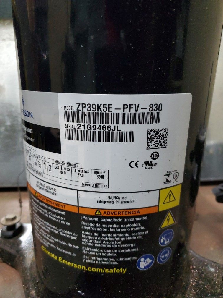 Almost Brand New 4 Ton Compressor
