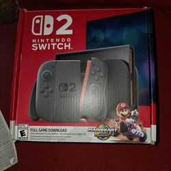 Nintendo switch 2 with everything we used it like 2 times andbi tried to put everything back in the box right again