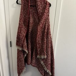 Red And White Cozy Vest