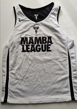 Nike Kobe Bryant Mamba League Reversible Jersey YOUTH L White & Black
