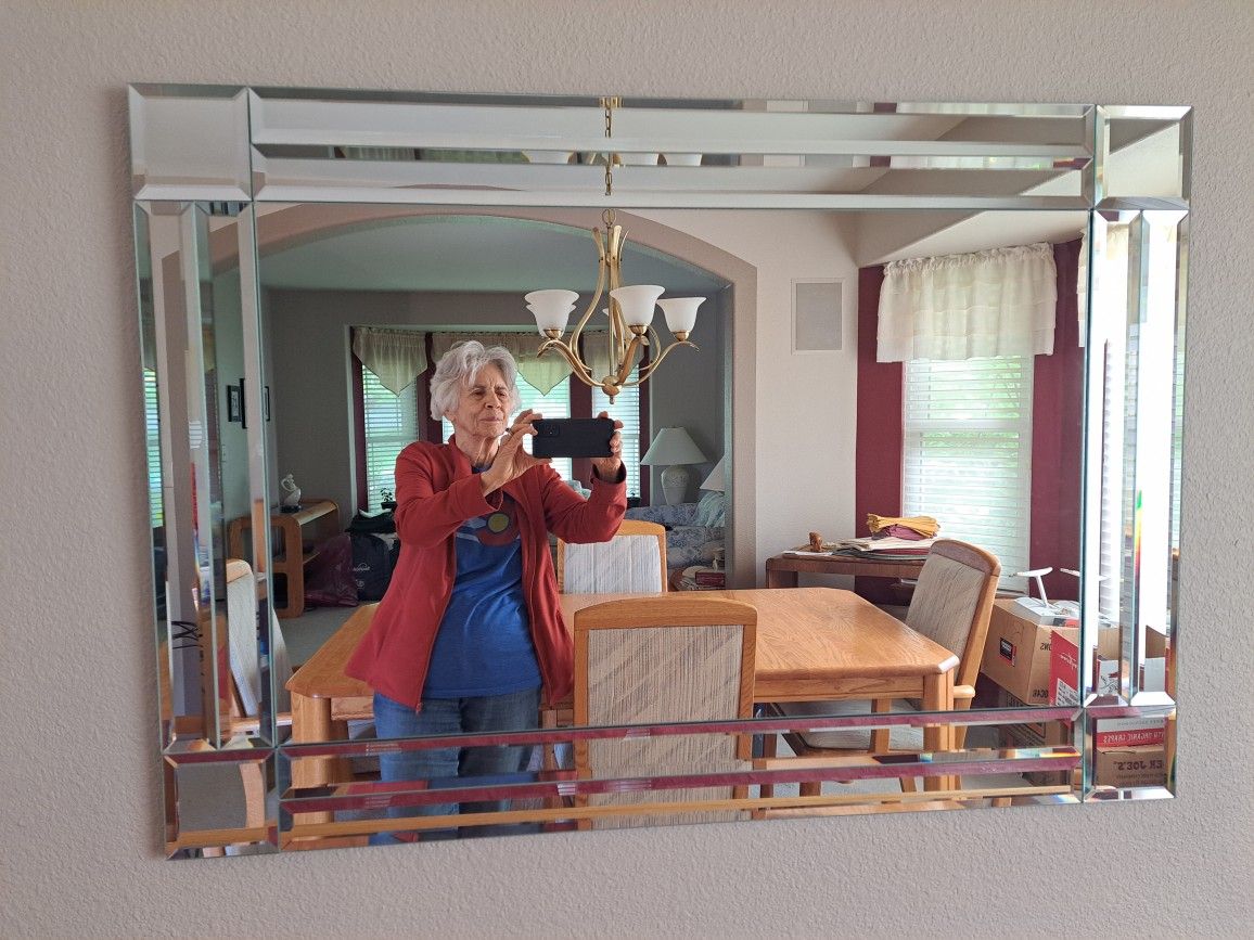 Modern Beveled Wall Mirror