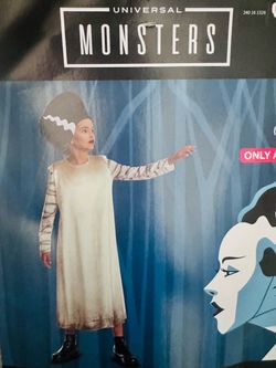 Universal Monsters Bride of Frankenstein Costume Kids 7-8 Medium