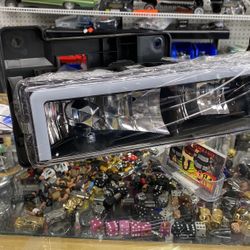 Chevy Truck Headlights Smoke And Clear 88-99 Taillights LEDs New Design 