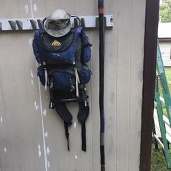 Custom Staff With Damascus Blade