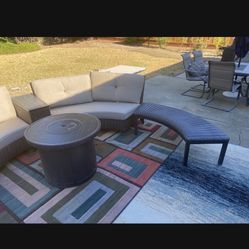 5 Piece Sunbrella Fire Chat Set