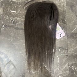 10” Indian Top Quality Raw Virgin Human Hair, Straight Hair, 4x4 Lace Closure