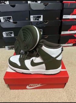 Nike Dunk High Retro Cargo Khaki DB2179-105 Size 5Y / 6.5 Womens Brand New