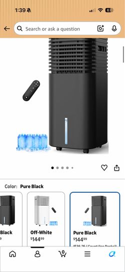 Brand new Windowless Air Conditioner Portable 1800CFM w/4 Modes&3 Speeds, 15H Timer, 3 Gal Tank for 24H Cooling 600Sq.Ft, 120°Swing Swamp Cooler Air C