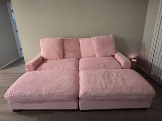 Pink sofa