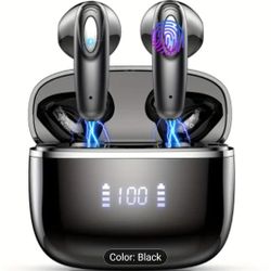 Wireless 5.3 Immersive 3D Stereo Earphones, Wireless Noise Cancelling Earphones with 4 ENC Microphon