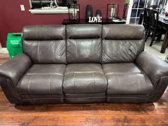 Brown Leather Couches