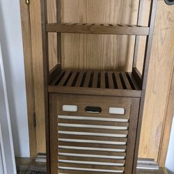 Tilt-out Laundry Hamper and Shelving
