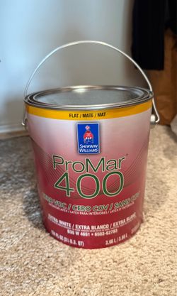 promar 400 zero voc interior latex flat extra white paint