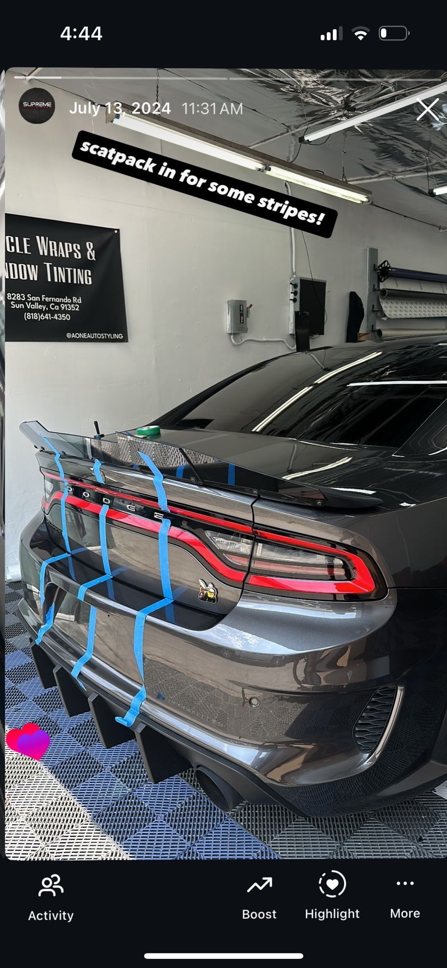 Vinyl Wrap Racing Stripes 