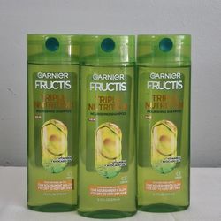 Garnier Fructis Triple Nutrition Nourishing SHAMPOO 12.5oz ( Vitamin E + Avocado 🥑 Oil )