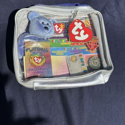 NEW SEALED Vintage 1999 TY Beanie Baby Platinum Membership Bag Bear Cards Coin