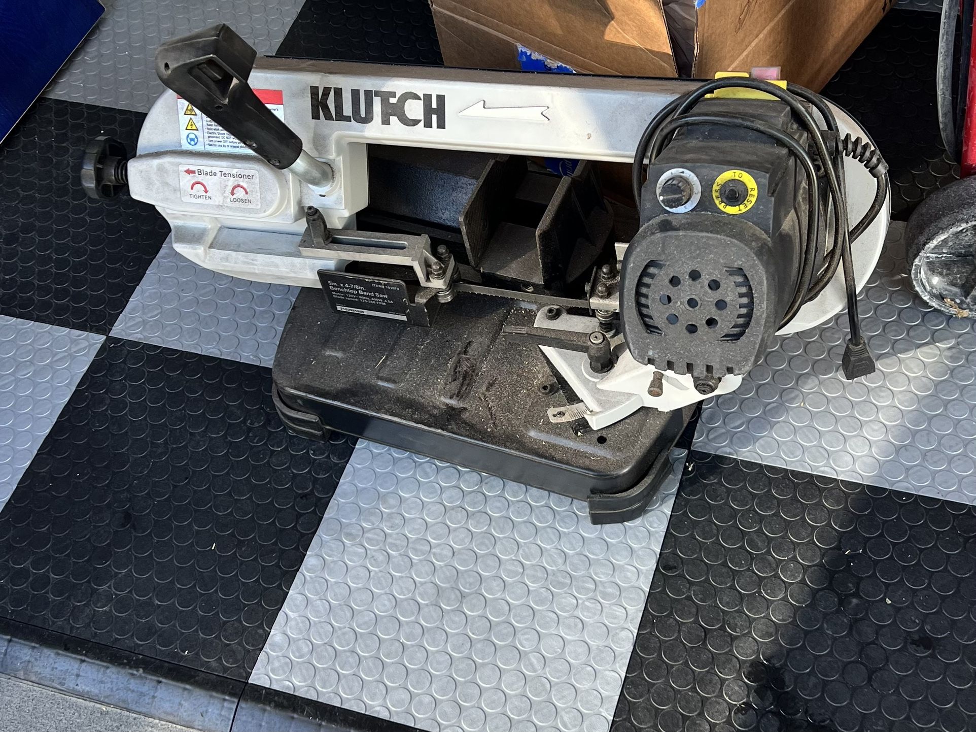 Klutz Bench top Band Saw Metal Cutting