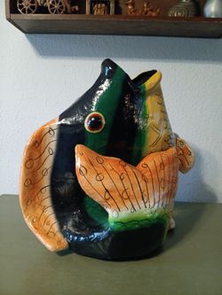 Huge Fish Art Scupture, Thick Paper Mache