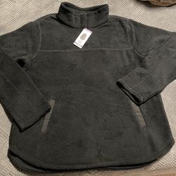 Thread & Supply Sherpa Fleece Pullover XXL Black MSRP:$64 NWT