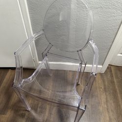 Acrylic/clear chairs set of 3