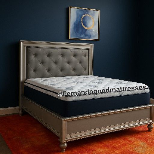 NEW KING PILLOW TOP MATTRESS and BOX SPRING. Bed frame not included 👍