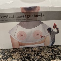 Neck and shoulder massage shawl