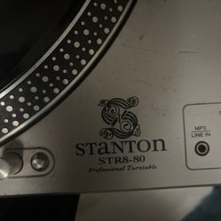 2 Stanton Str8-80s Direct drive Turntables And A Tascam X-9 Professional Digital DJ Mixer