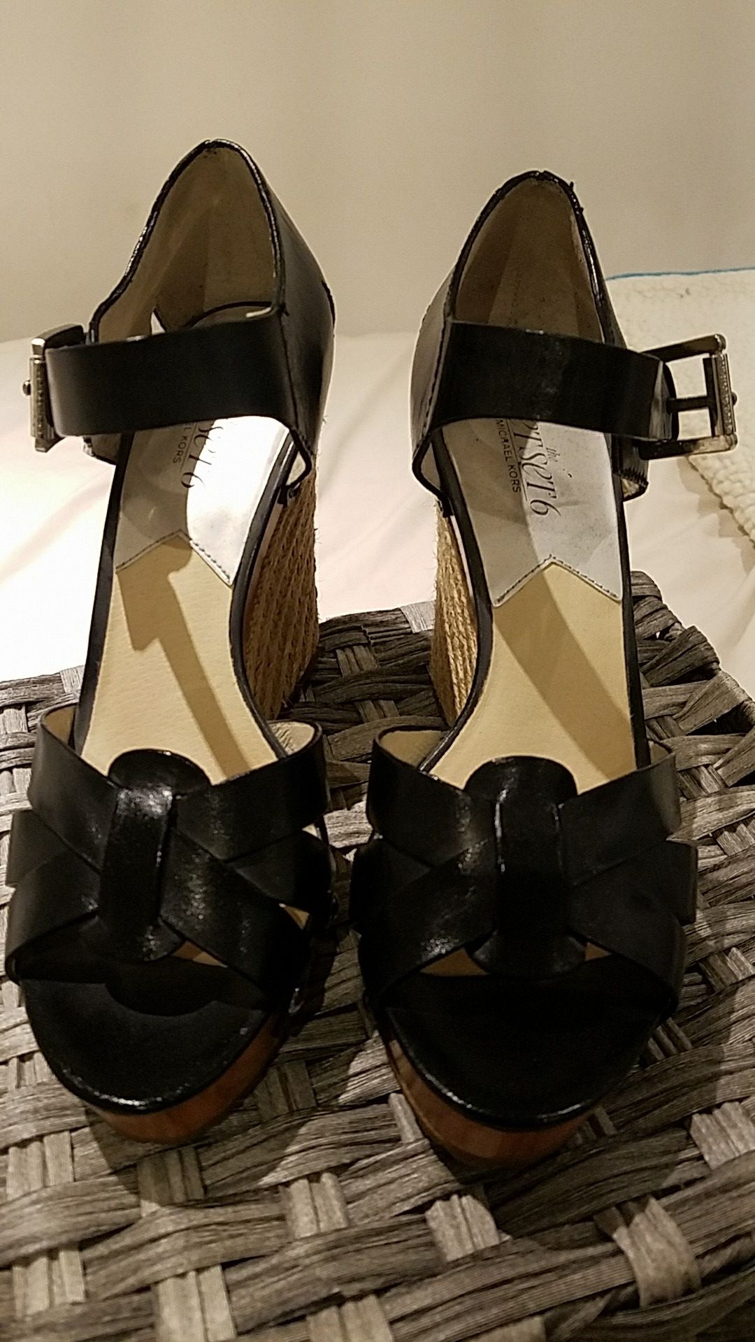 Michael Kors Jet Set 6 Wedges. Size 7.5.