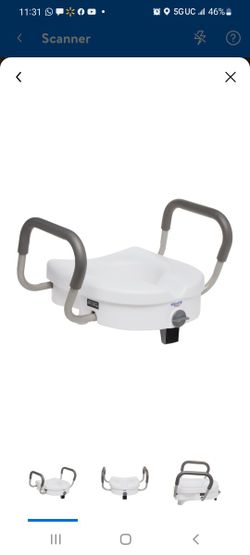 Equate Raised Toilet Seat With Handles 
