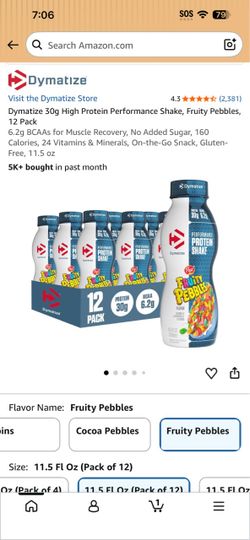 Dymatize Fruity Pebbles Protein Shake 12 Pack