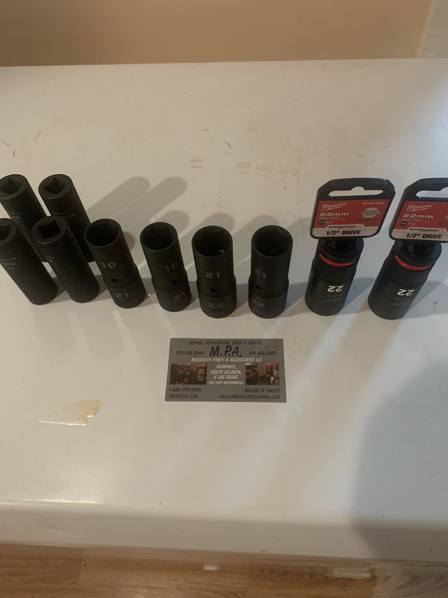 Brand New Milwaukee Impact Sockets