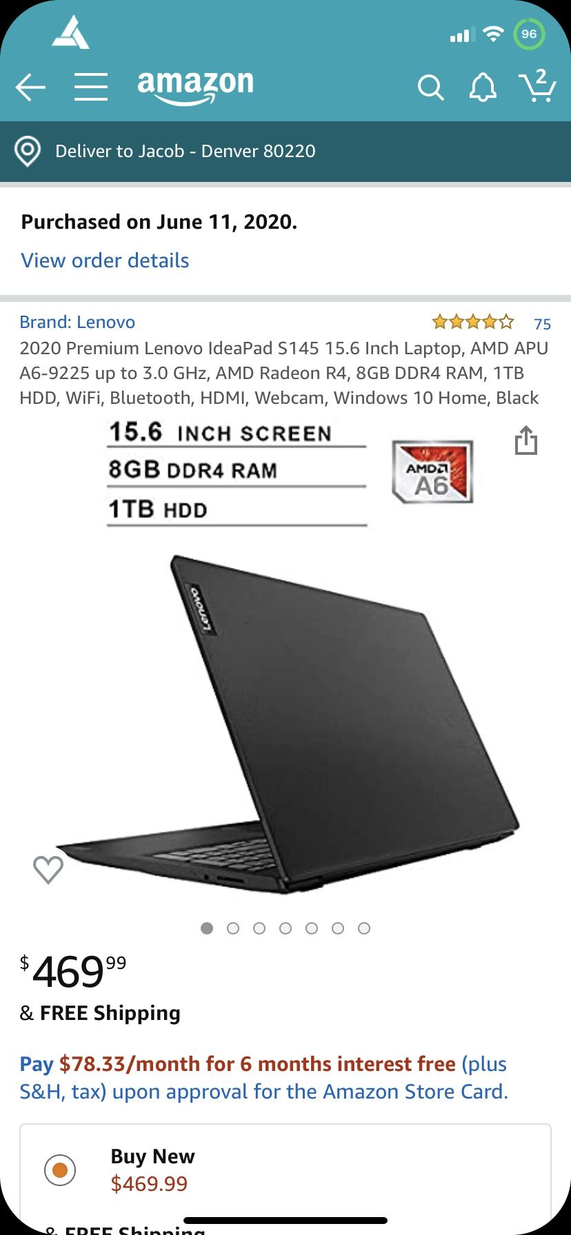 2020 Lenovo Premium Ideapad Laptop