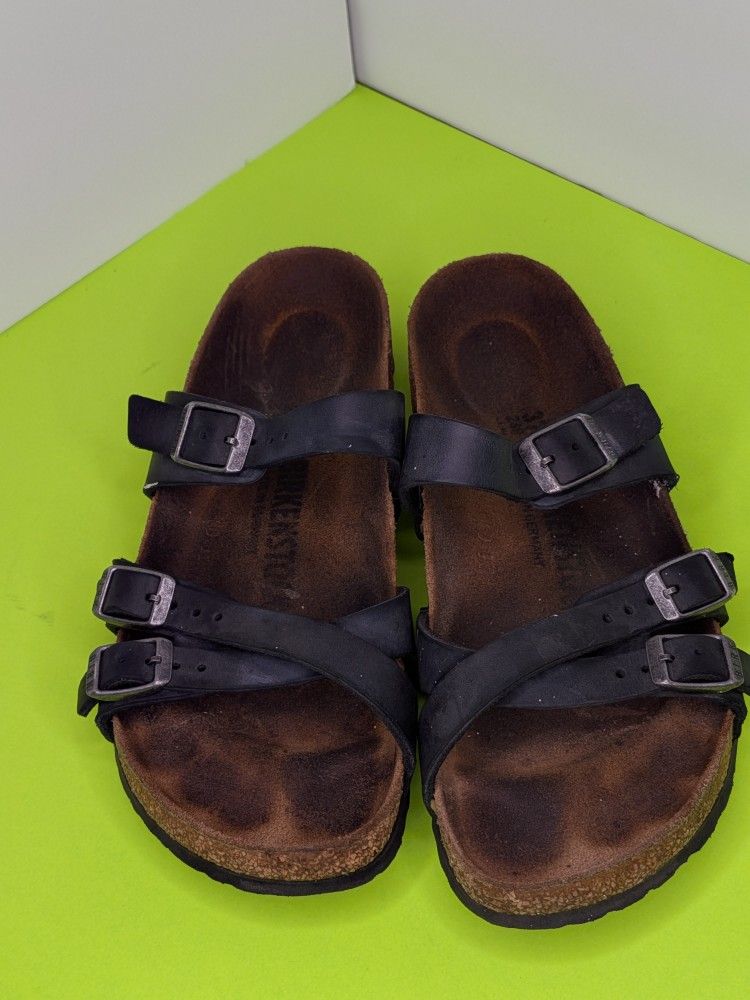 Birkenstock Women's Mayari Sandals Shoes Women Sz 6.5 US 37 EU Black Strap