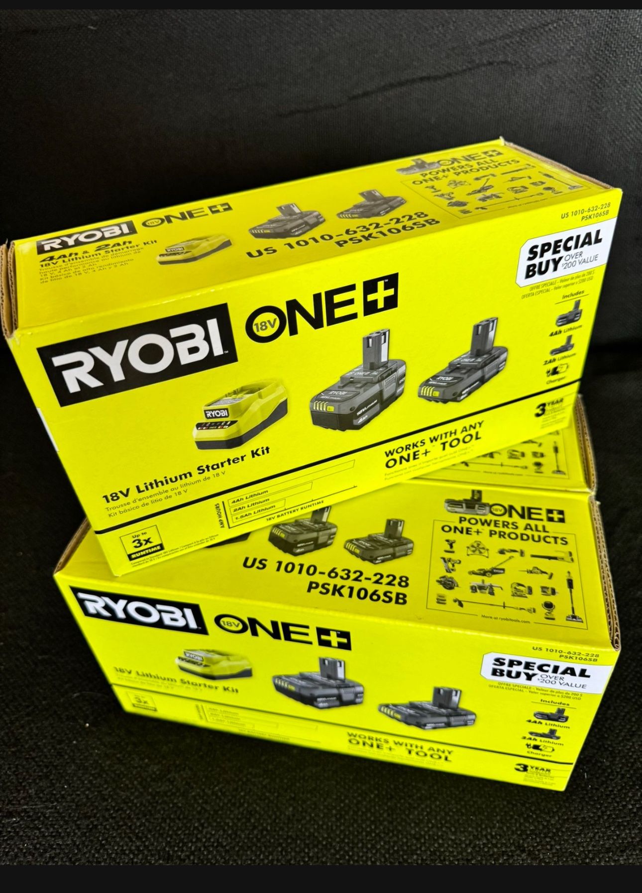 🔥 New 18V Ryobi Lithium Starter Kit Battery