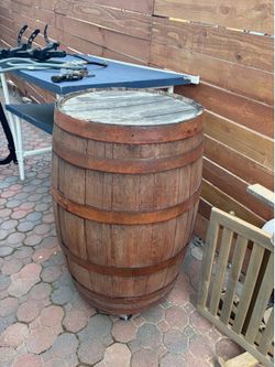 Wood Wine Barrel