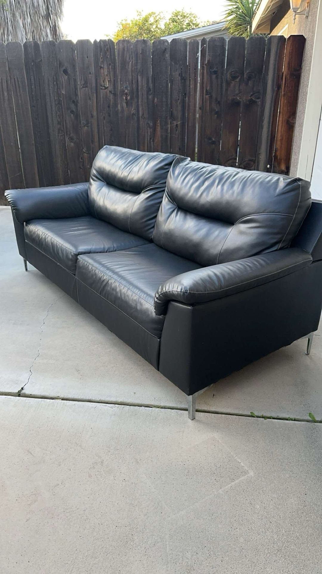 Black Leather Couch