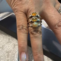 Ethiopian opal size  10 sterling silver