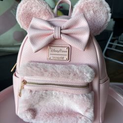 Disney Parks Minnie Mouse Loungefly Mini Backpack - Piglet Pink